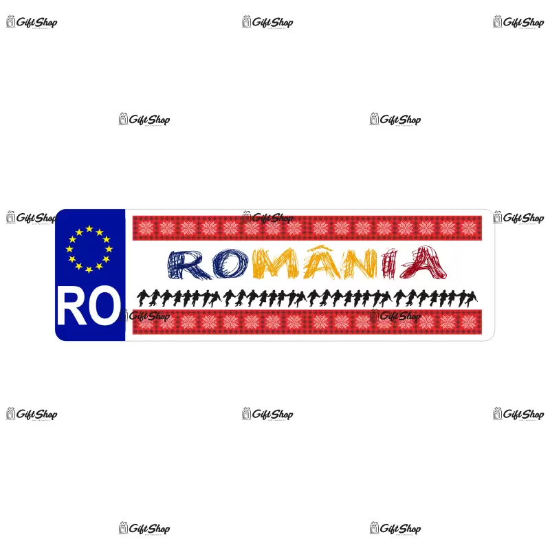 Romania model 6, indicator masina, dimensiune 200x60 mm